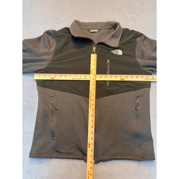 Men's North Face Gray & Black Full Zip Jacket Size LG - Picture 6 of 8